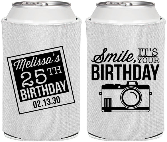 Personalized Birthday Can Coolers - 25th | 20053