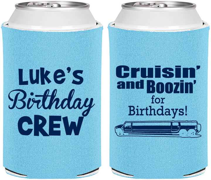 Personalized Birthday Can Coolers - Crusin Boozin | 20073