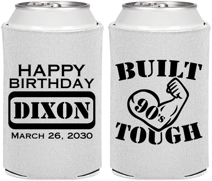 Personalized Birthday Can Coolers - Built Tough | 20078