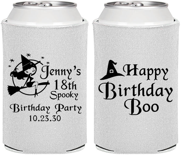 Personalized Birthday Can Coolers - 18th Halloween | 20081