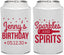 Personalized Birthday Can Coolers - Sparkles Spirits | 20083