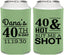 Personalized Birthday Can Coolers - 40th | 20086