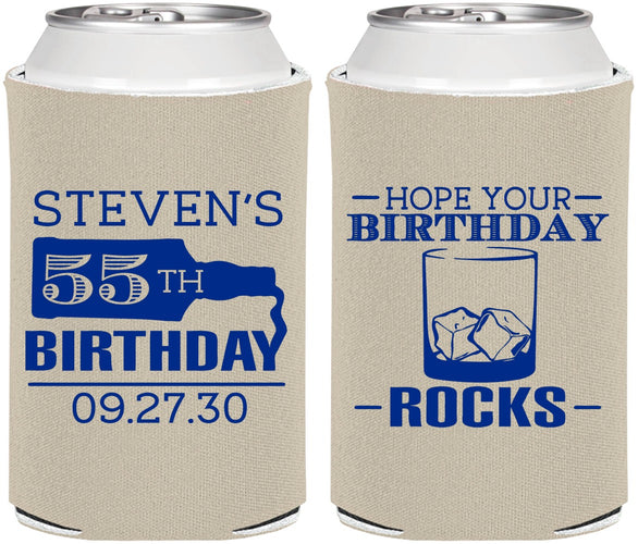 Personalized Birthday Can Coolers - 55th | 20090
