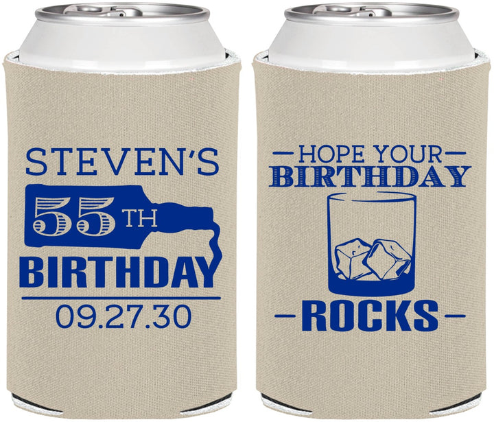 Personalized Birthday Can Coolers - 55th | 20090