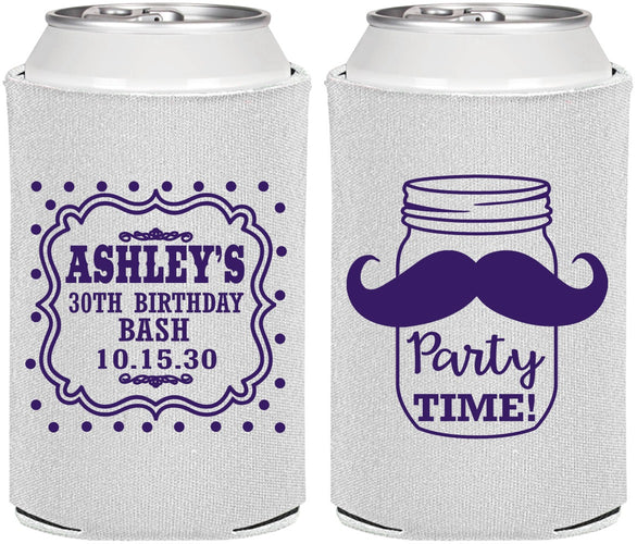 Personalized Birthday Can Coolers - 20th | 20096