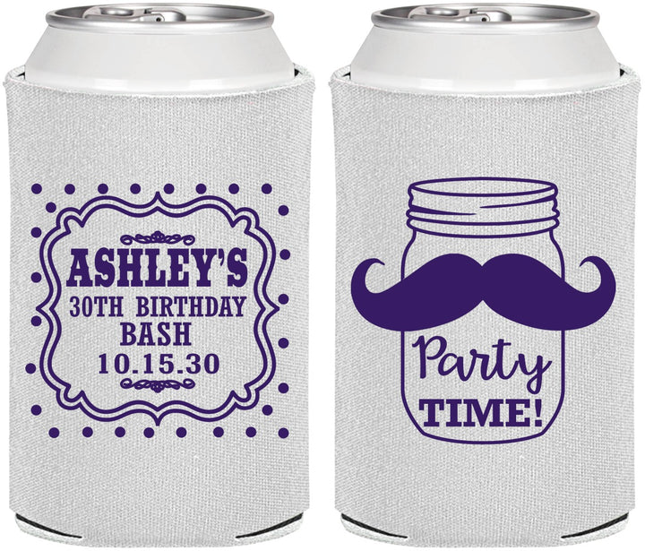 Personalized Birthday Can Coolers - 20th | 20096