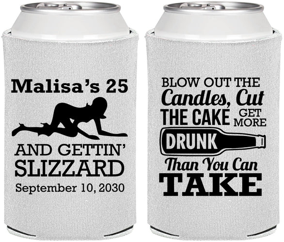 Personalized Birthday Can Coolers - 25th Strip Club | 20102