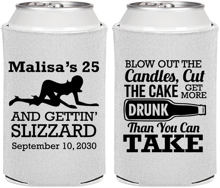 Personalized Birthday Can Coolers - 25th Strip Club | 20102