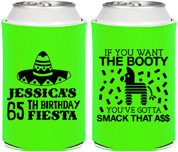Personalized Birthday Can Coolers - 65th Mexico | 20108