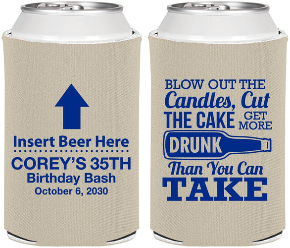 Personalized Birthday Can Coolers - 35th | 20111
