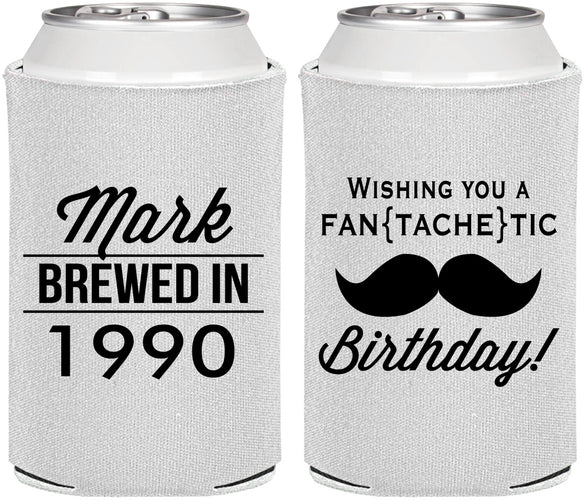 Personalized Birthday Can Coolers - 40th | 20119