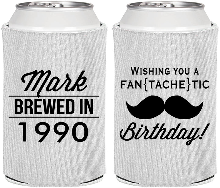 Personalized Birthday Can Coolers - 40th | 20119