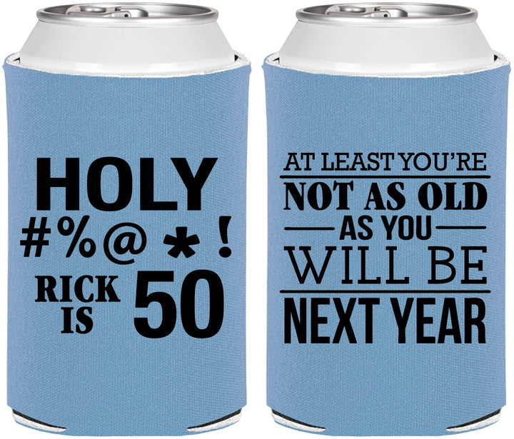 Personalized Birthday Can Coolers - 50th | 20120
