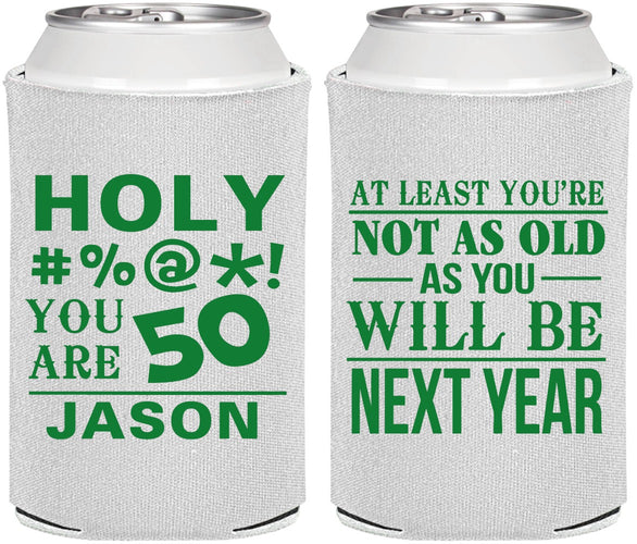 Personalized Birthday Can Coolers - 50th | 20122