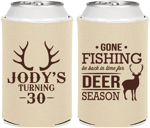 Personalized Birthday Can Coolers - 30th Deer Season | 20127