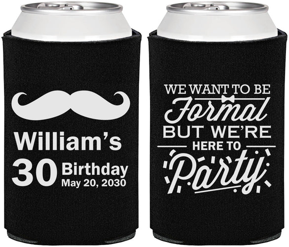 Personalized Birthday Can Coolers - 30th | 20132