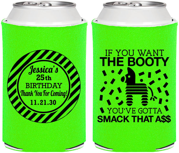 Personalized Birthday Can Coolers - 25th Smack Ass | 20138