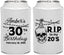 Personalized Birthday Can Coolers - 30th Rip 20 | 20140