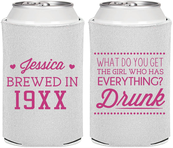 Personalized Birthday Can Coolers - Drunk | 20147