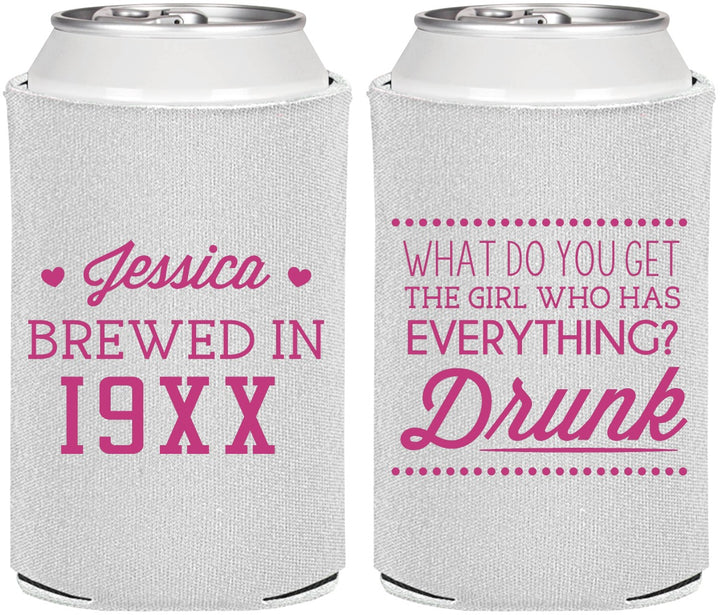 Personalized Birthday Can Coolers - Drunk | 20147