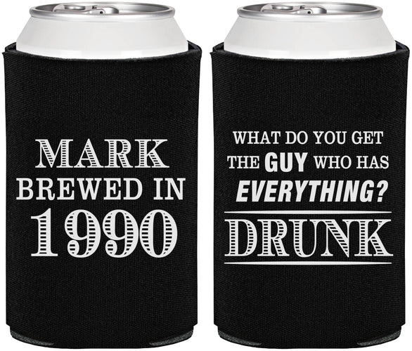 Personalized Birthday Can Coolers - 40th | 20148