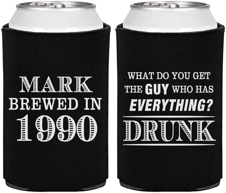 Personalized Birthday Can Coolers - 40th | 20148
