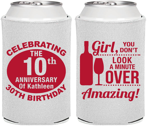 Personalized Birthday Can Coolers - 40th | 20151