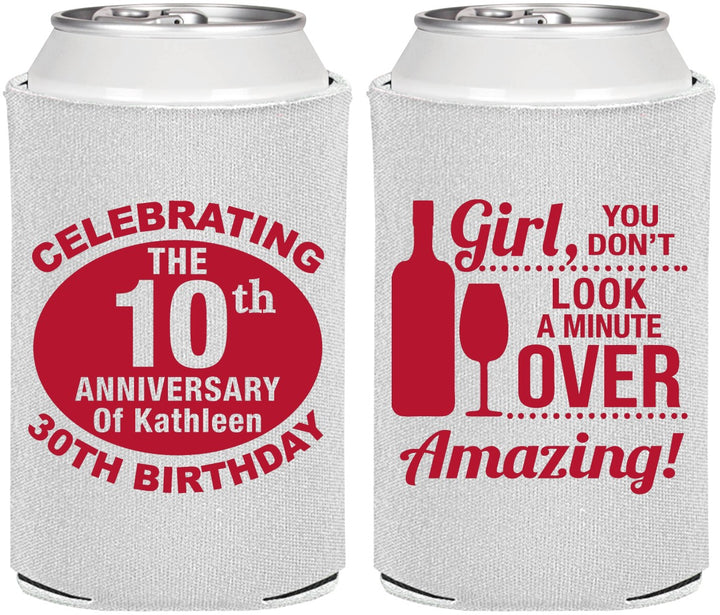 Personalized Birthday Can Coolers - 40th | 20151