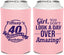 Personalized Birthday Can Coolers - 40th | 20153