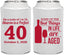 Personalized Birthday Can Coolers - 40th Wine | 20155