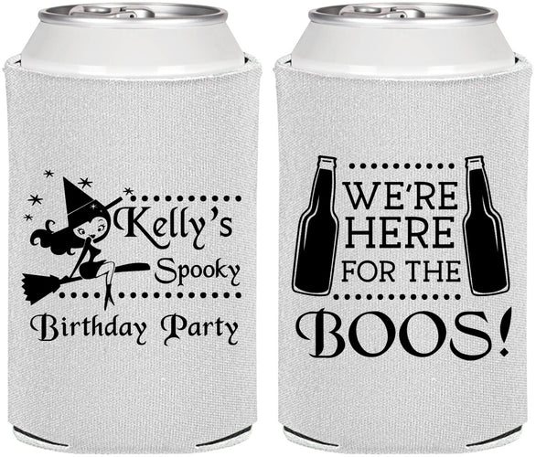 Personalized Birthday Can Coolers - Halloween Spooky Boos | 20158