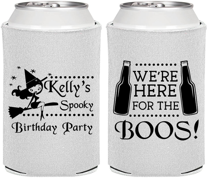Personalized Birthday Can Coolers - Halloween Spooky Boos | 20158