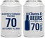 Personalized Birthday Can Coolers - Cheers Beers To 70 Years | 20161