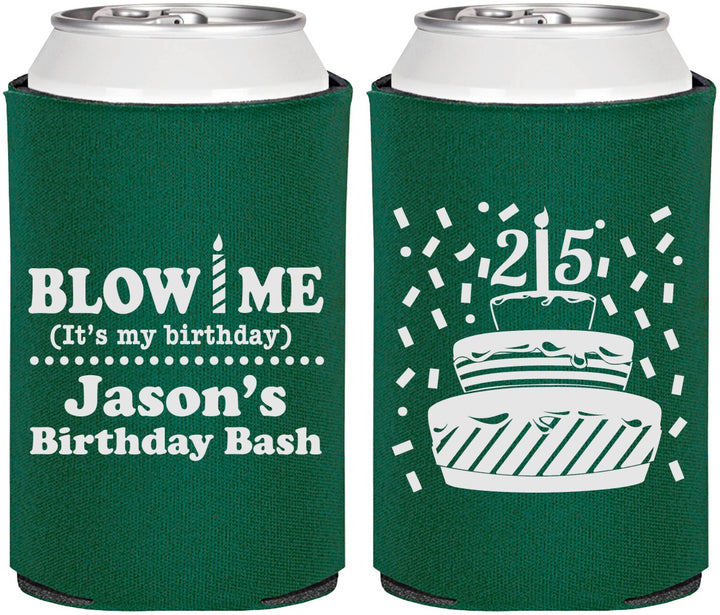 Personalized Birthday Can Coolers - 25th | 20169