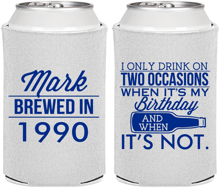 Personalized Birthday Can Coolers - 40th | 20171