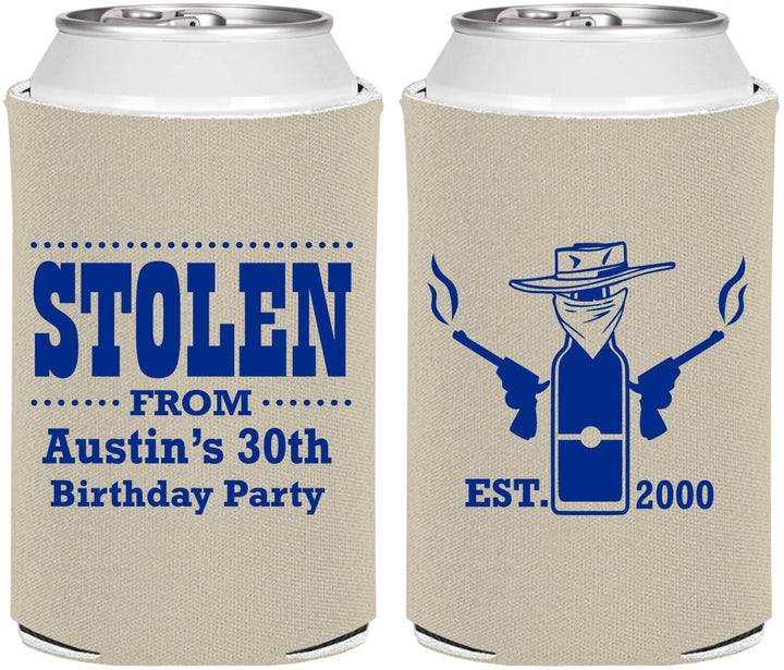 Personalized Birthday Can Coolers - 30th | 20194