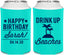 Personalized Birthday Can Coolers - Drink Up Beaches | 20209