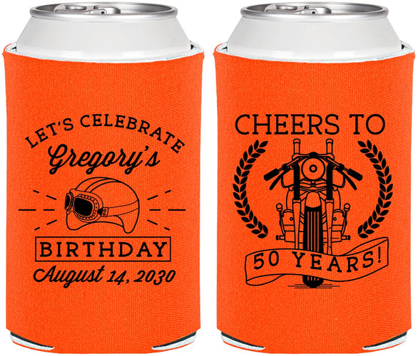 Personalized Birthday Can Coolers - Cheers To 50 Years | 20220