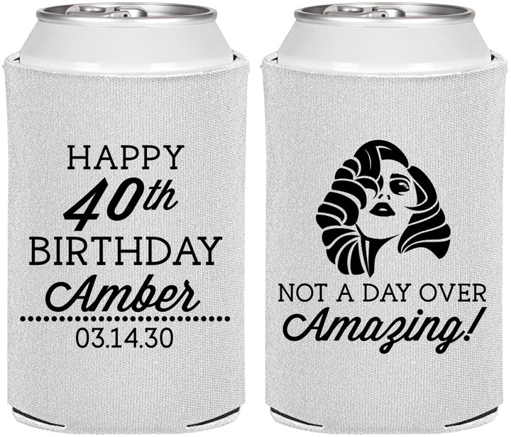 Personalized Birthday Can Coolers - 40th | 20222
