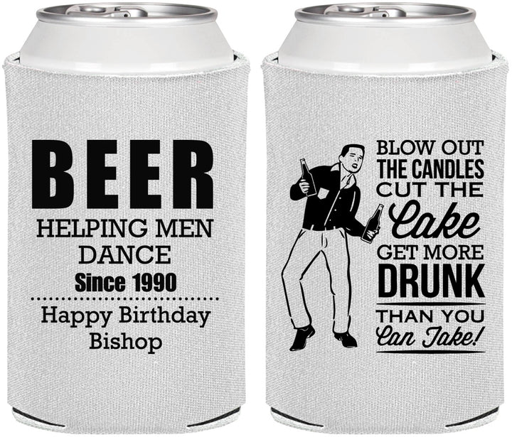 Personalized Birthday Can Coolers - 40th | 20231