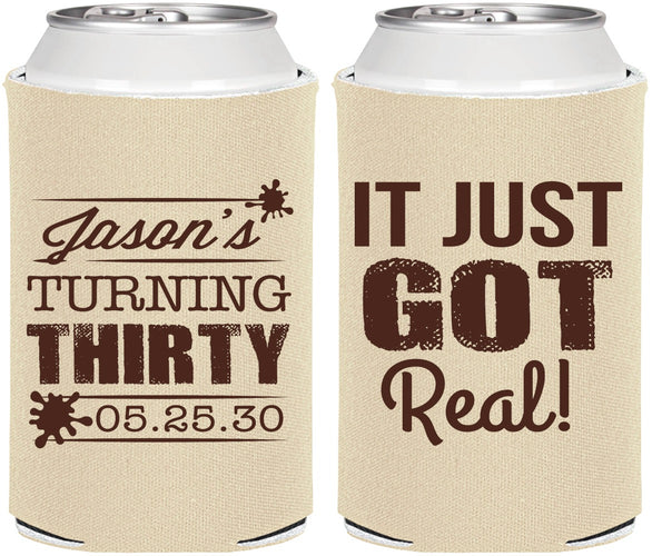 Personalized Birthday Can Coolers - 30th | 20235