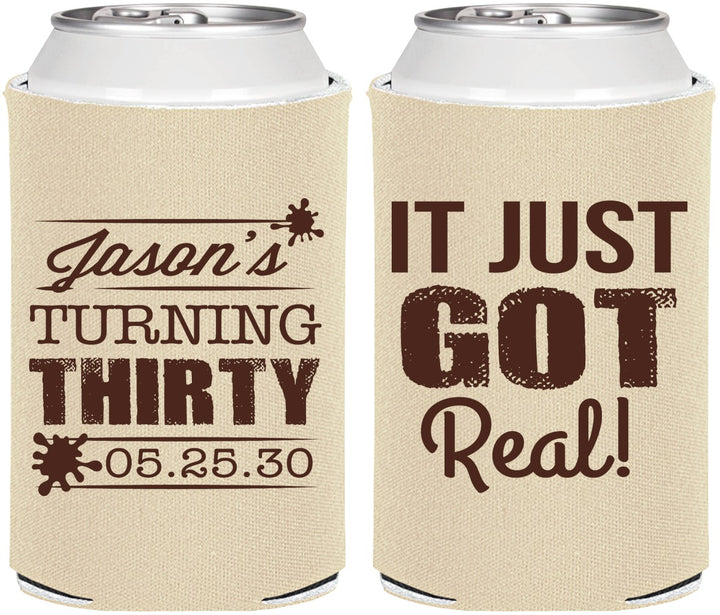Personalized Birthday Can Coolers - 30th | 20235