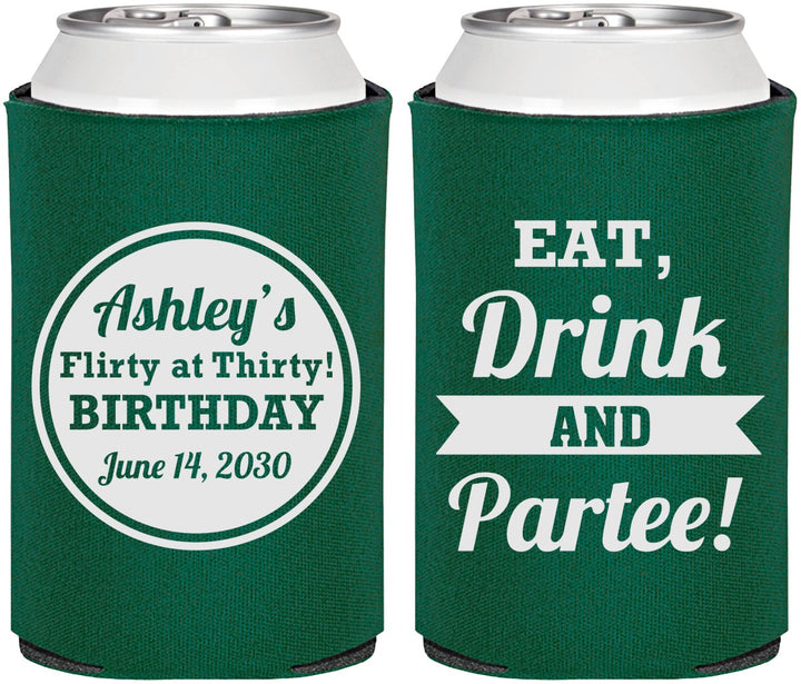 Personalized Birthday Can Coolers - 30th | 20242