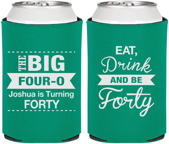 Personalized Birthday Can Coolers - 40th | 20243