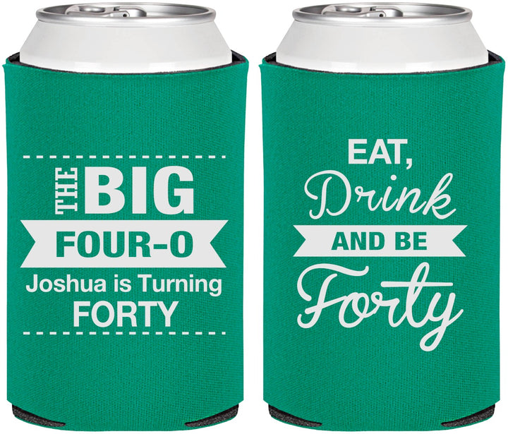 Personalized Birthday Can Coolers - 40th | 20243