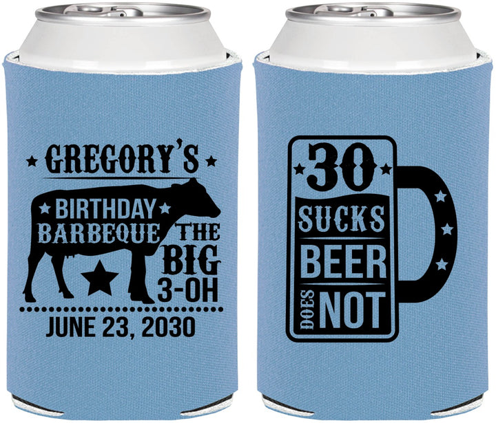 Personalized Birthday Can Coolers - 30th | 20248