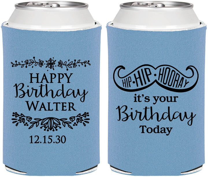 Personalized Birthday Can Coolers - Hip Hip Hooray | 20250