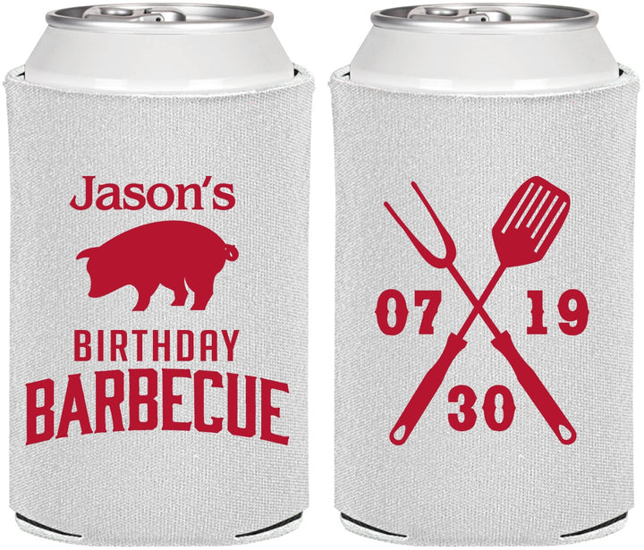 Personalized Birthday Can Coolers - Barbeque Bbq | 20253