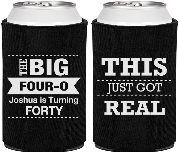 Personalized Birthday Can Coolers - 40th | 20254
