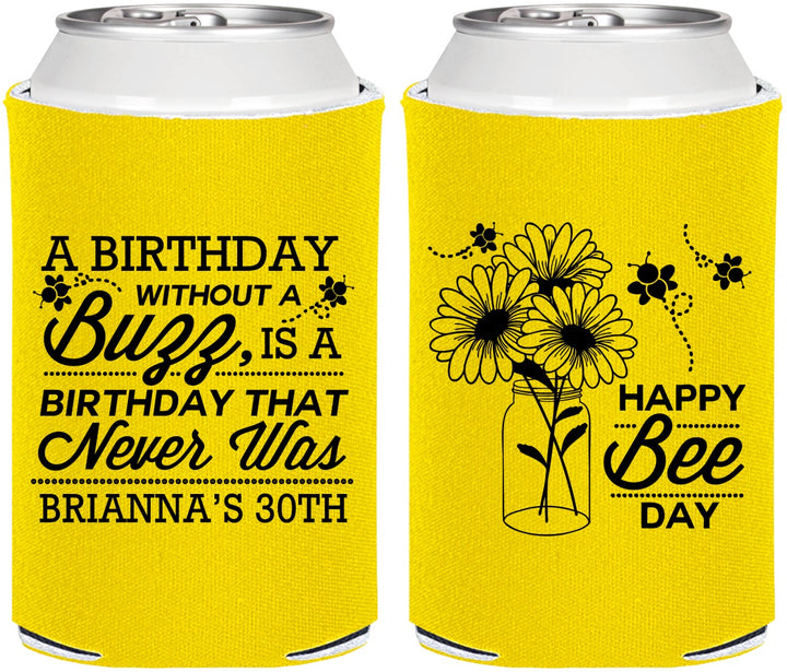 Personalized Birthday Can Coolers - 30th | 20255